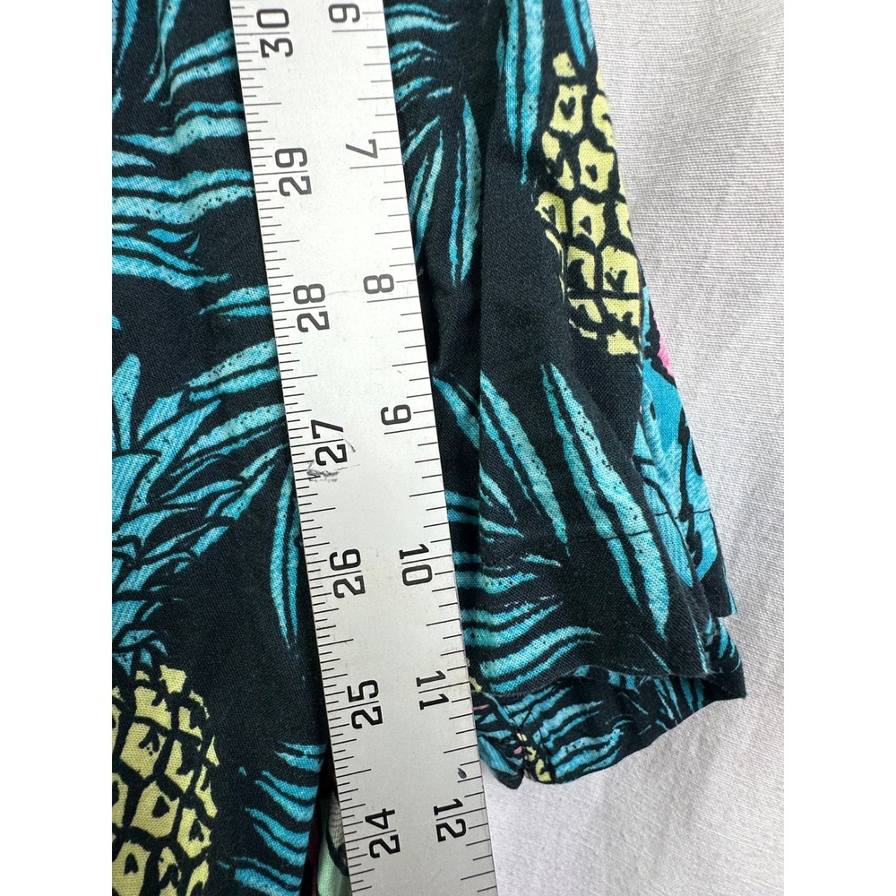 Foundry Shirt Men 4XL‎ XXXXL Tall Green leaf Yellow Pineapple Hawaiian Beach - Picture 5 of 10